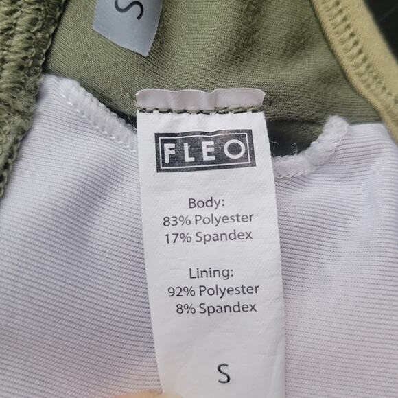Fleo Reinette Sports Bra Medium Support Olive Green Size Small - Picture 4 of 6